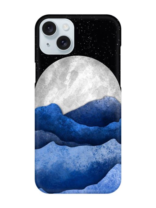 Full Moon Mountain Vector Snap Case for Apple Iphone 15 Plus Edge Zapvi