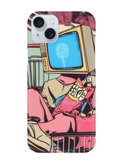 Toaster Oven Head Snap Case for Apple Iphone 15 Plus