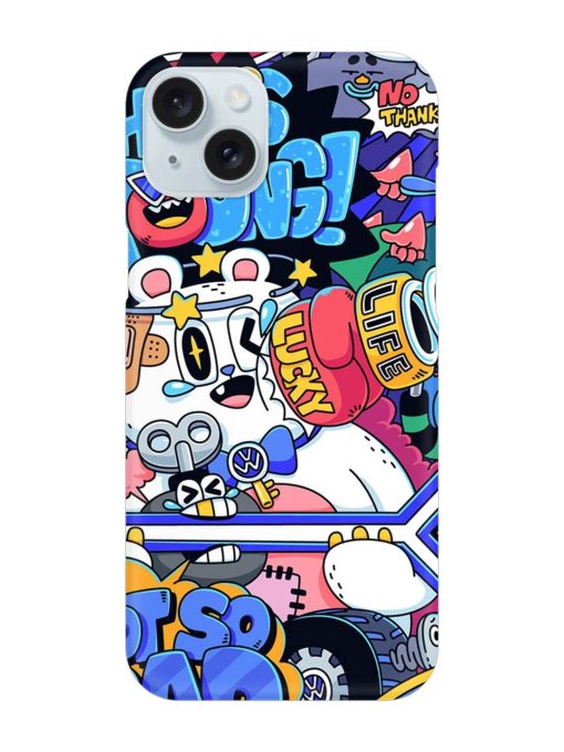 Universal Doodle Snap Case for Apple Iphone 15 Plus Edge Zapvi