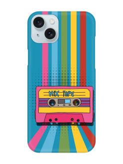 Mix Tape Vactor Snap Case for Apple Iphone 15 Plus