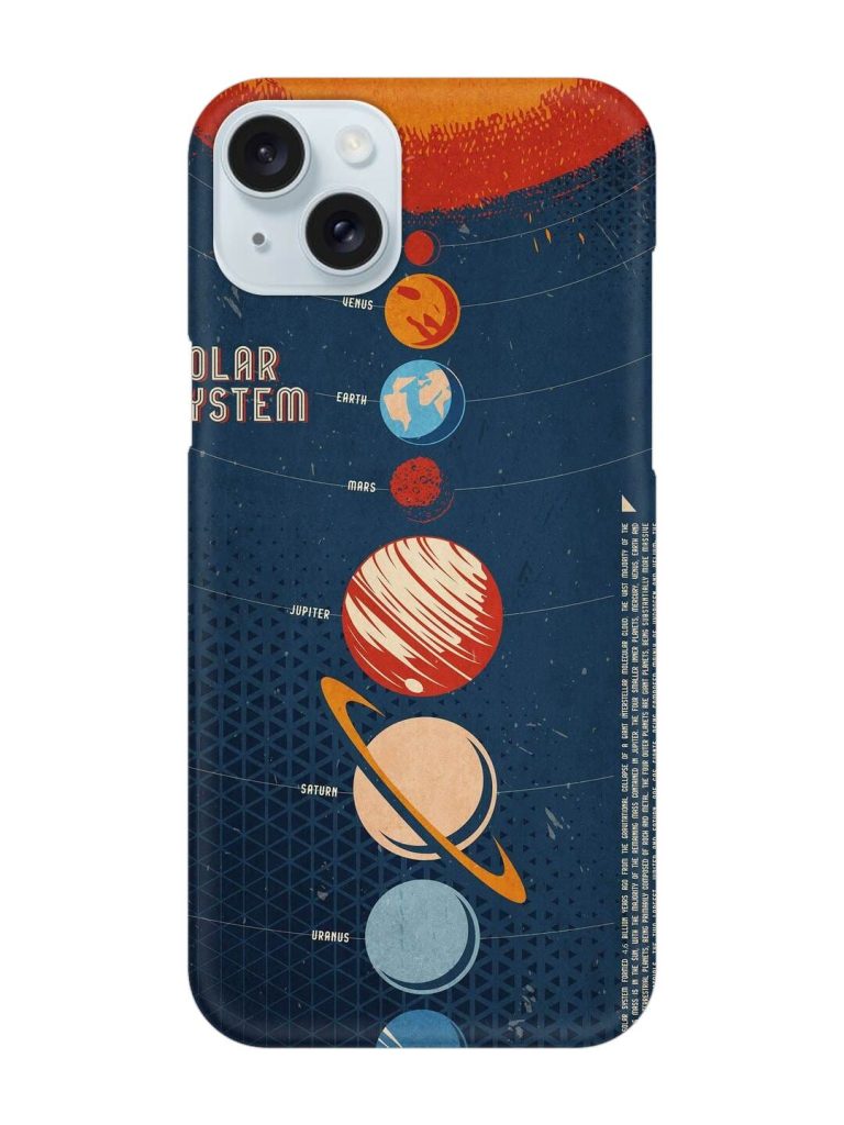 Solar System Vector Snap Case for Apple Iphone 15 Plus