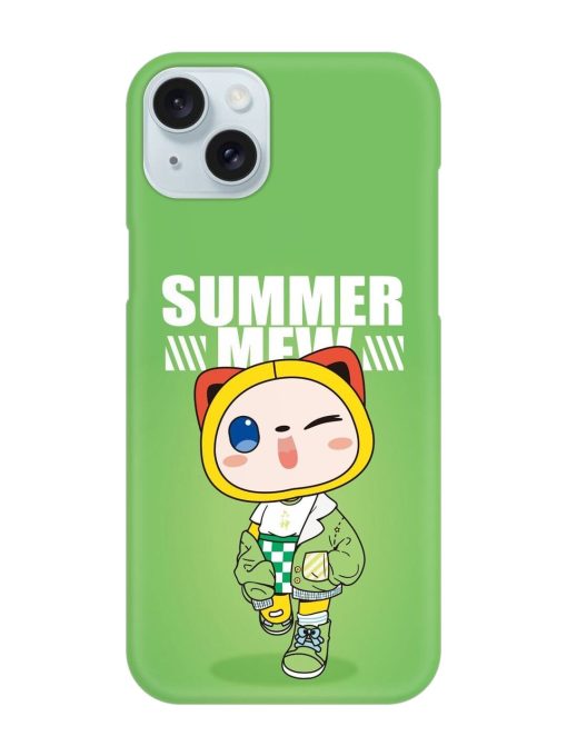 Summer Mew Snap Case for Apple Iphone 15 Plus Edge Zapvi