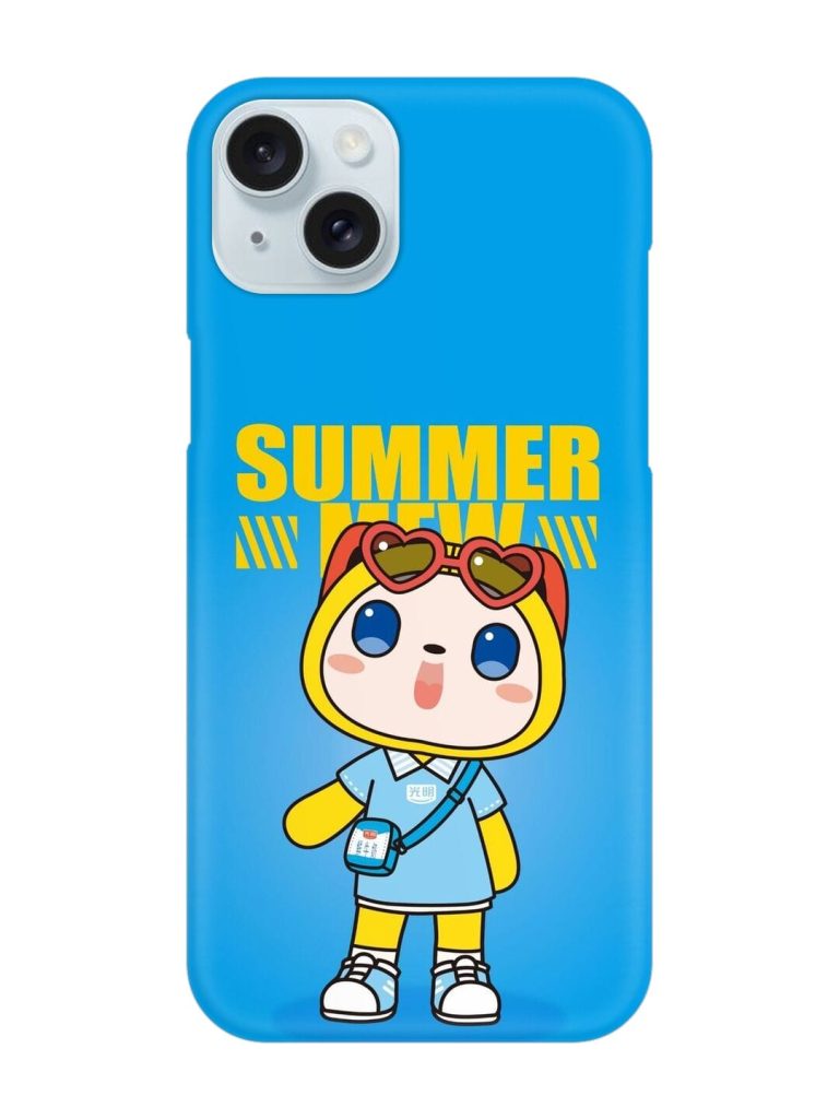 Summer Mew Cartoon Snap Case for Apple Iphone 15 Plus