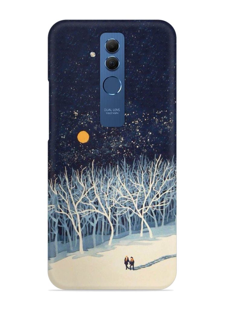 Full Moon Snowshoe Tour Snap Case for Honor Mate 20 Lite