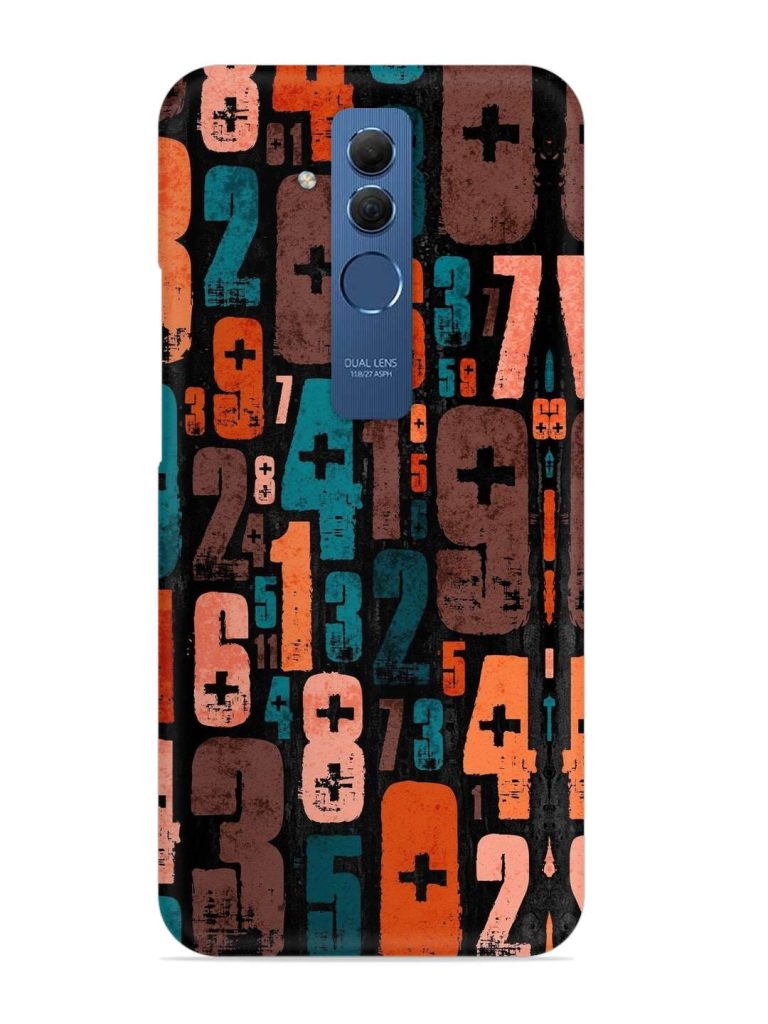 0 To 9 Art Snap Case for Honor Mate 20 Lite