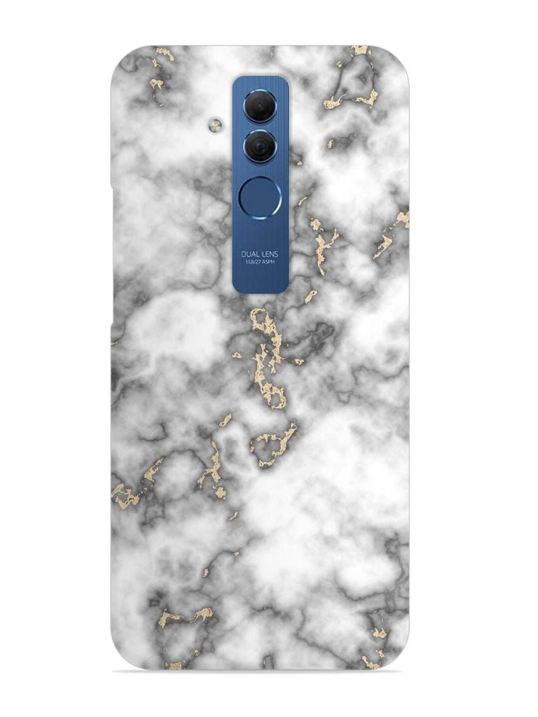 Gray And Gold Marble Snap Case for Honor Mate 20 Lite