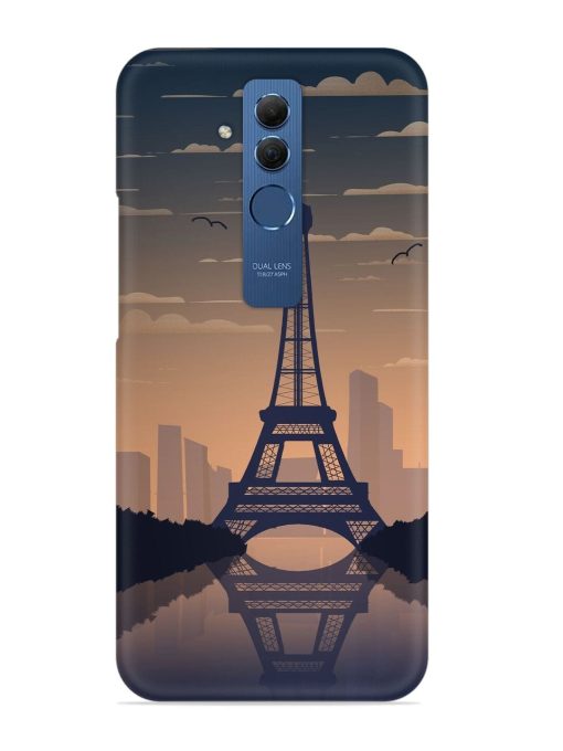 France Paris Eiffel Tower Gradient Snap Case for Honor Mate 20 Lite Edge Zapvi