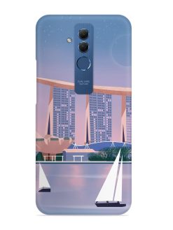 Singapore Scenery Architecture Snap Case for Honor Mate 20 Lite