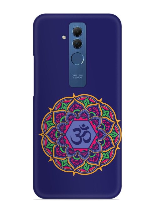 Om Mandala Art Blue Snap Case for Honor Mate 20 Lite Edge Zapvi