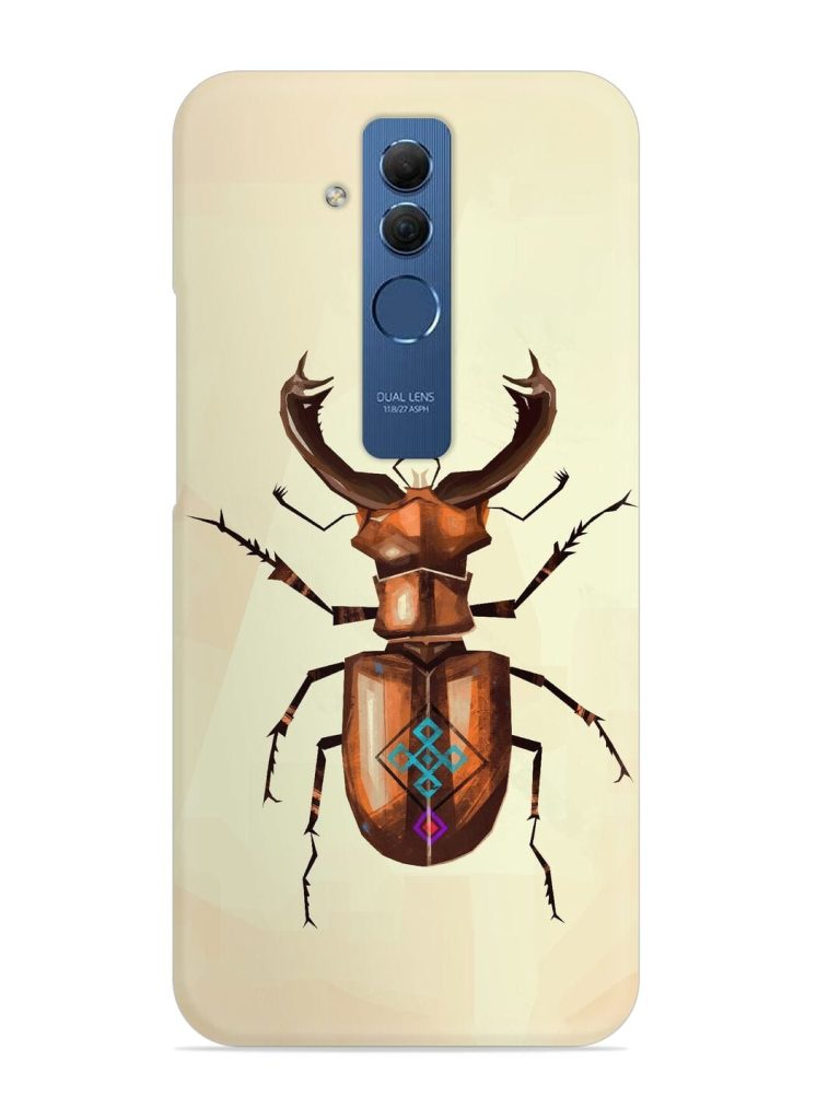 Stag Beetle Vector Snap Case for Honor Mate 20 Lite