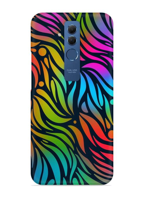 Abstract Leaf Design Snap Case for Honor Mate 20 Lite Edge Zapvi