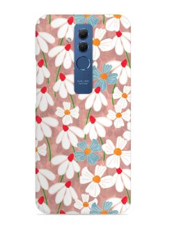 Abstract Petal Flowers Snap Case for Honor Mate 20 Lite
