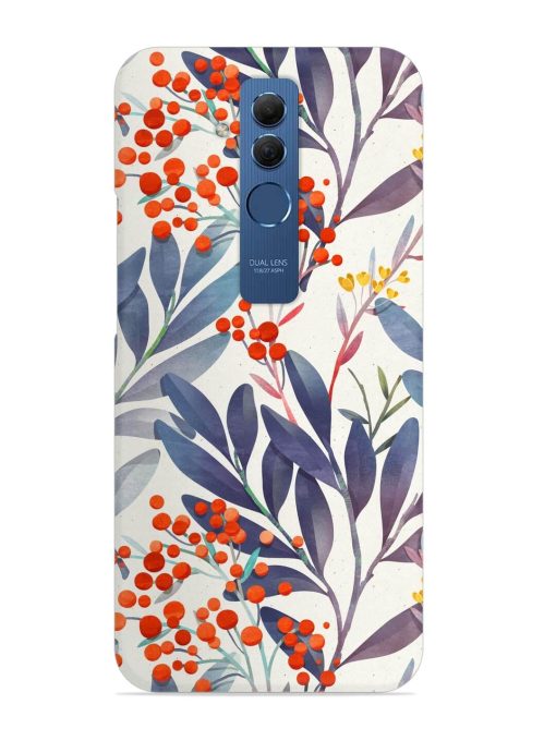 Seamless Floral Pattern Snap Case for Honor Mate 20 Lite Edge Zapvi