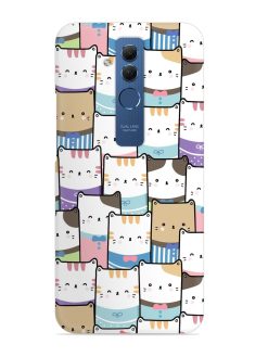Cute Adorable Cat Snap Case for Honor Mate 20 Lite