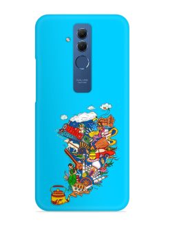 Vector Design Indian Snap Case for Honor Mate 20 Lite