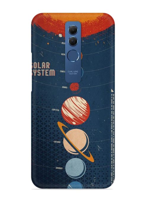 Solar System Vector Snap Case for Honor Mate 20 Lite Edge Zapvi