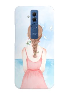 Watercolor Girl Vector Snap Case for Honor Mate 20 Lite