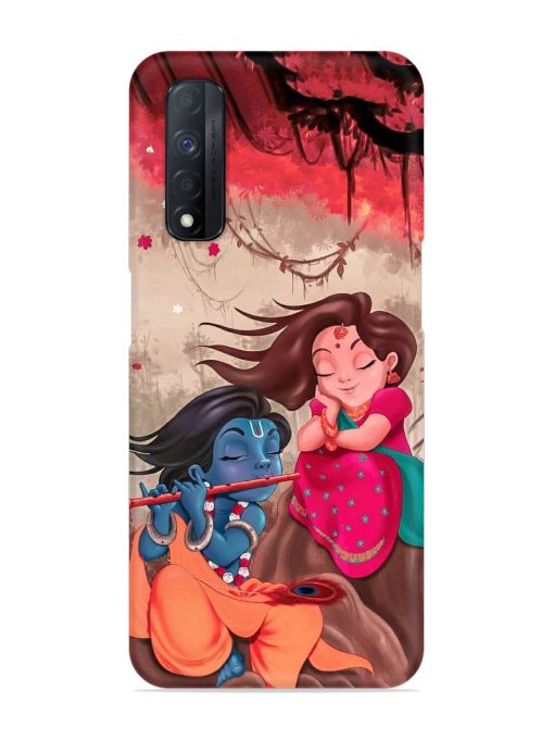 Radhe Krishna Water Art Snap Case for Realme Narzo 30 (4G) Edge Zapvi