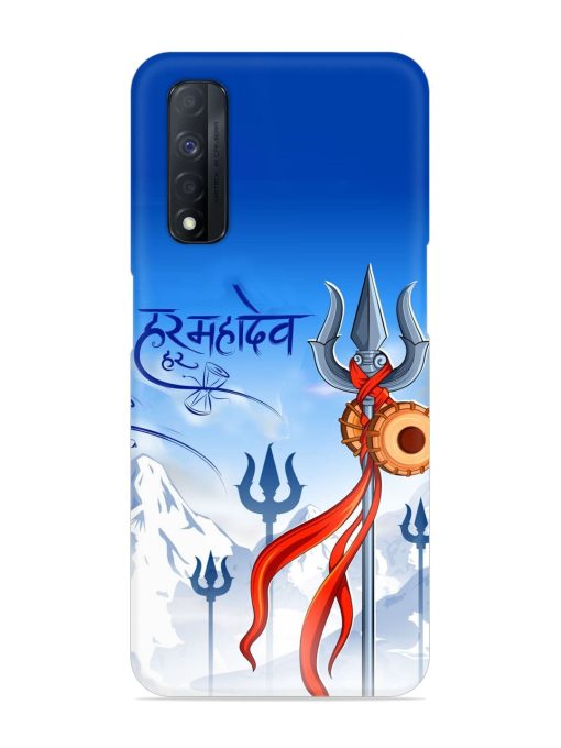 Har Har Mahadev Trishul Snap Case for Realme Narzo 30 (4G) Edge Zapvi