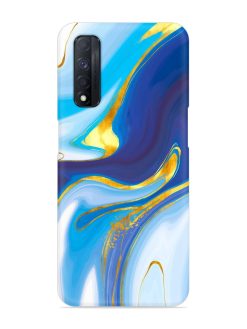 Watercolor Background With Golden Foil Snap Case for Realme Narzo 30 (4G)