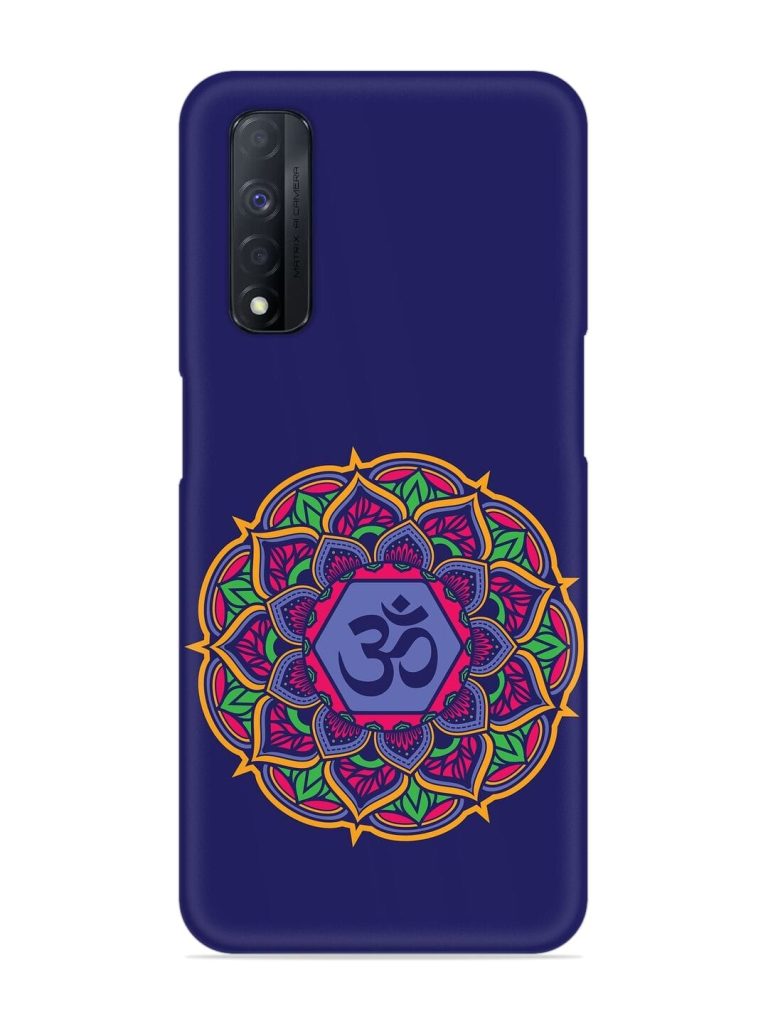 Om Mandala Art Blue Snap Case for Realme Narzo 30 (4G)