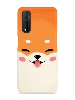 Cute Dog Face Vector Snap Case for Realme Narzo 30 (4G)