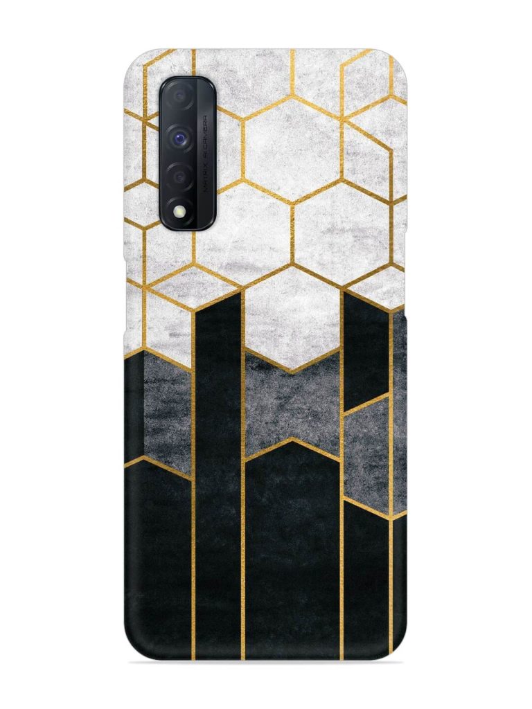 Cube Marble Art Snap Case for Realme Narzo 30 (4G)