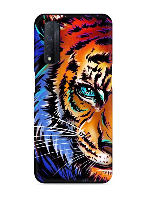 Colorful Lion Art Snap Case for Realme Narzo 30 (4G) Edge Zapvi