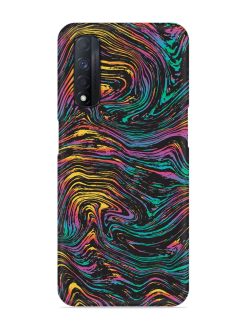 Abstract Liquid Colors Snap Case for Realme Narzo 30 (4G)