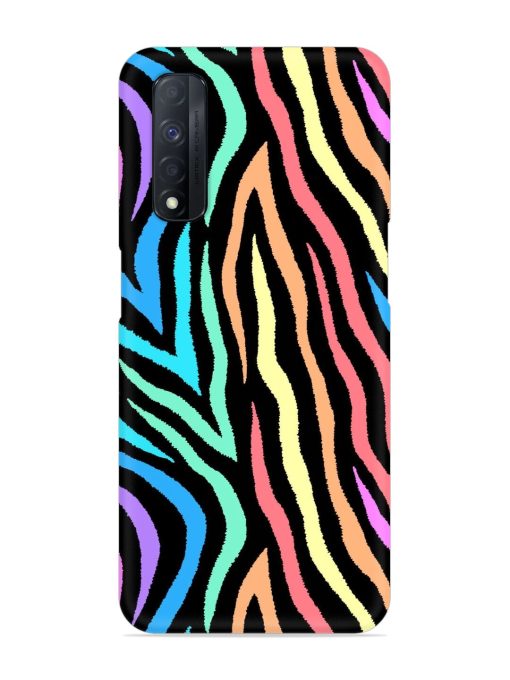 Colorful Abstract Zebra Snap Case for Realme Narzo 30 (4G) Edge Zapvi