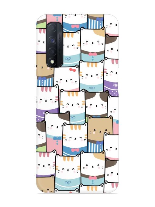 Cute Adorable Cat Snap Case for Realme Narzo 30 (4G) Edge Zapvi