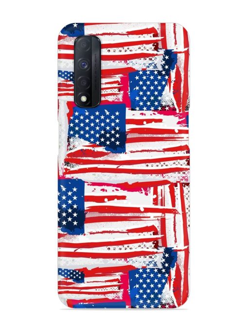 Usa Flag Seamless Snap Case for Realme Narzo 30 (4G) Edge Zapvi