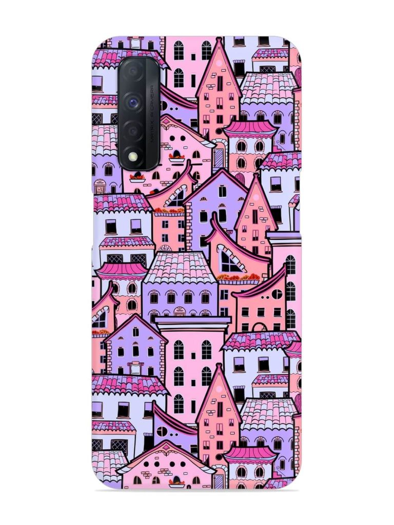 Seamless Pattern Houses Snap Case for Realme Narzo 30 (4G)