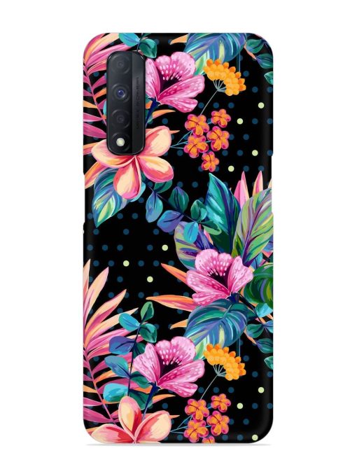 Seamless Floral Pattern Snap Case for Realme Narzo 30 (4G) Edge Zapvi