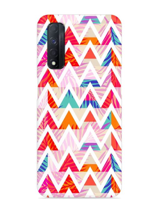 Abstract Triangle Background Snap Case for Realme Narzo 30 (4G) Edge Zapvi