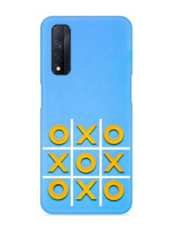 Yellow Plastic Crosses Snap Case for Realme Narzo 30 (4G)