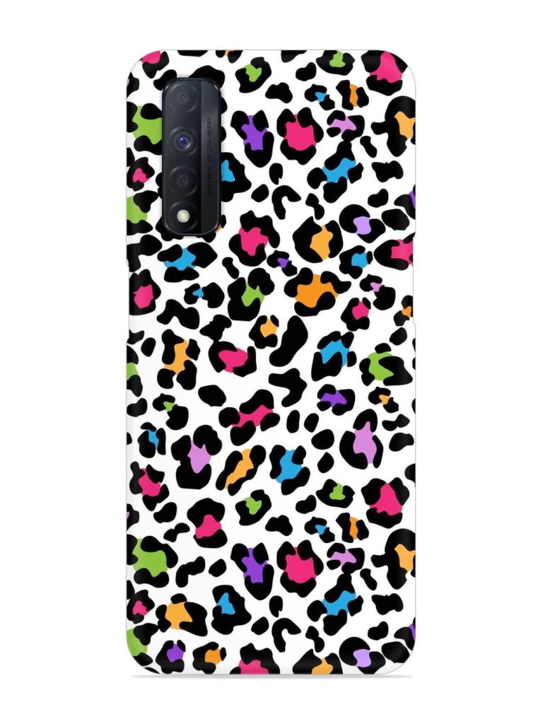 Seamless Leopard Pattern Snap Case for Realme Narzo 30 (4G)