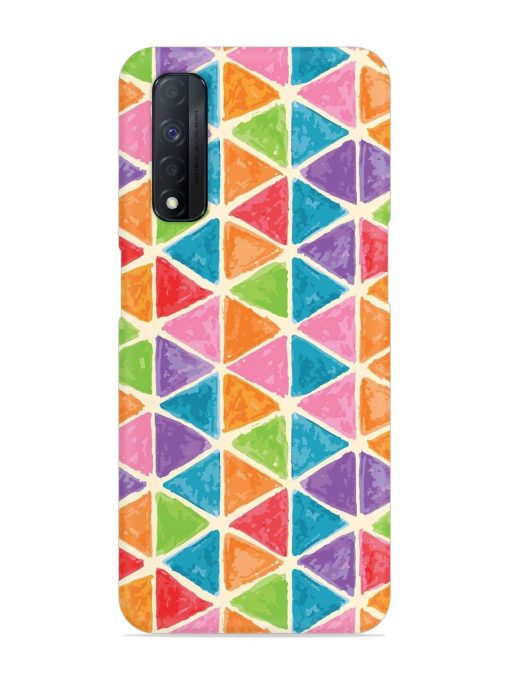 Seamless Colorful Isometric Snap Case for Realme Narzo 30 (4G) Edge Zapvi