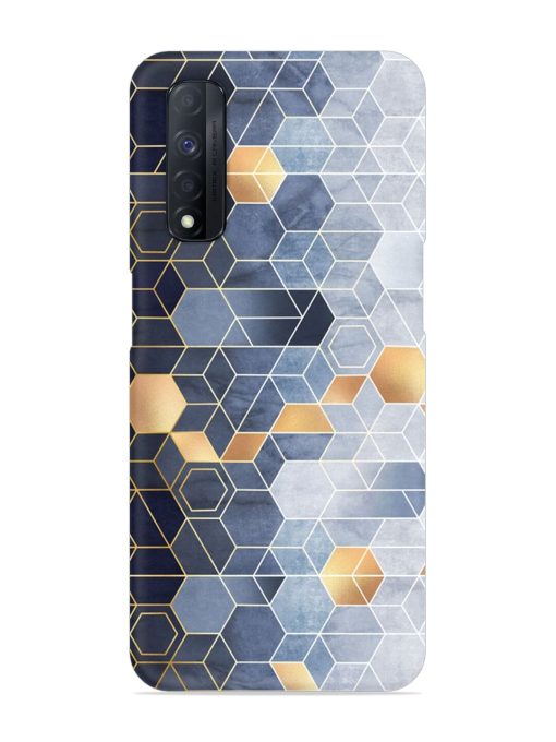 Geometric Abstraction Hexagons Snap Case for Realme Narzo 30 (4G) Edge Zapvi