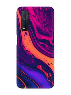Fluid Blue Pink Art Snap Case for Realme Narzo 30 (4G)