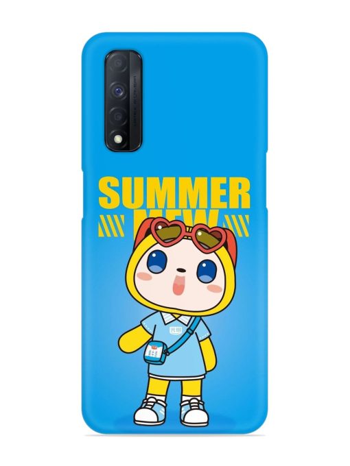 Summer Mew Cartoon Snap Case for Realme Narzo 30 (4G) Edge Zapvi