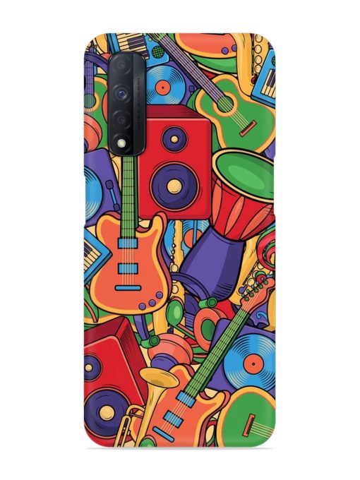 Colorful Music Art Snap Case for Realme Narzo 30 (4G) Edge Zapvi