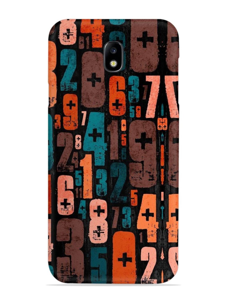 0 To 9 Art Snap Case for Samsung Galaxy J7 (2017)