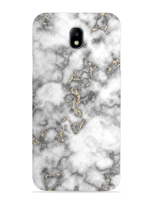 Gray And Gold Marble Snap Case for Samsung Galaxy J7 (2017) Edge Zapvi