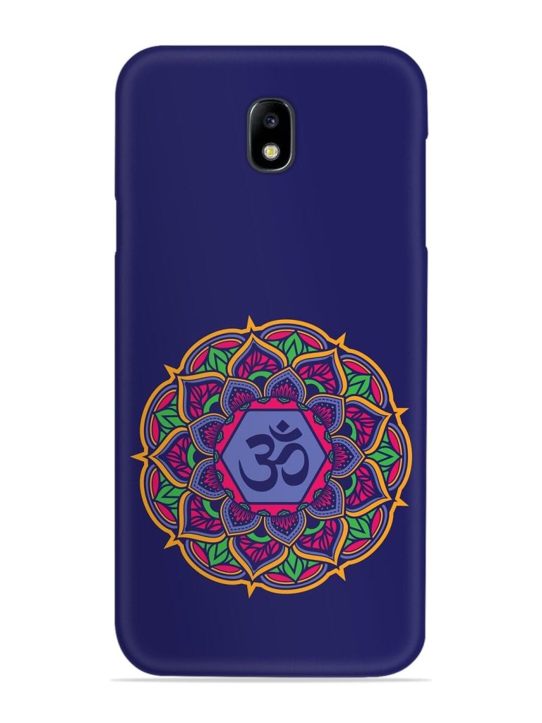 Om Mandala Art Blue Snap Case for Samsung Galaxy J7 (2017)