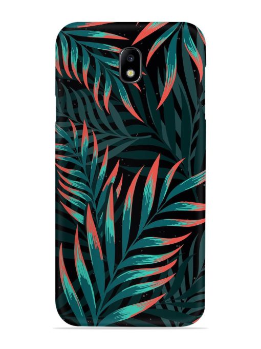 Green Leaf Art Snap Case for Samsung Galaxy J7 (2017) Edge Zapvi