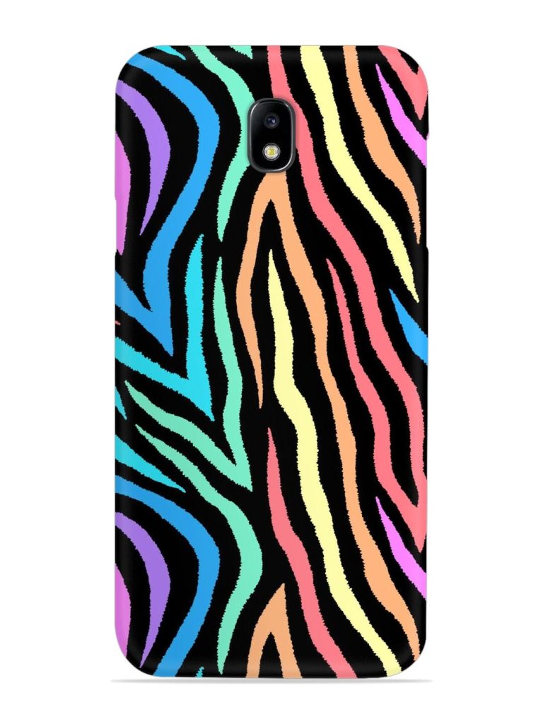 Colorful Abstract Zebra Snap Case for Samsung Galaxy J7 (2017)
