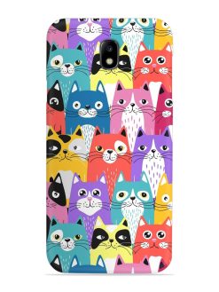 Funny Cartoon Cats Snap Case for Samsung Galaxy J7 (2017)
