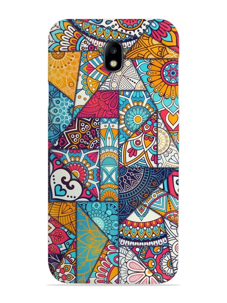 Patchwork Pattern Vintage Snap Case for Samsung Galaxy J7 (2017)