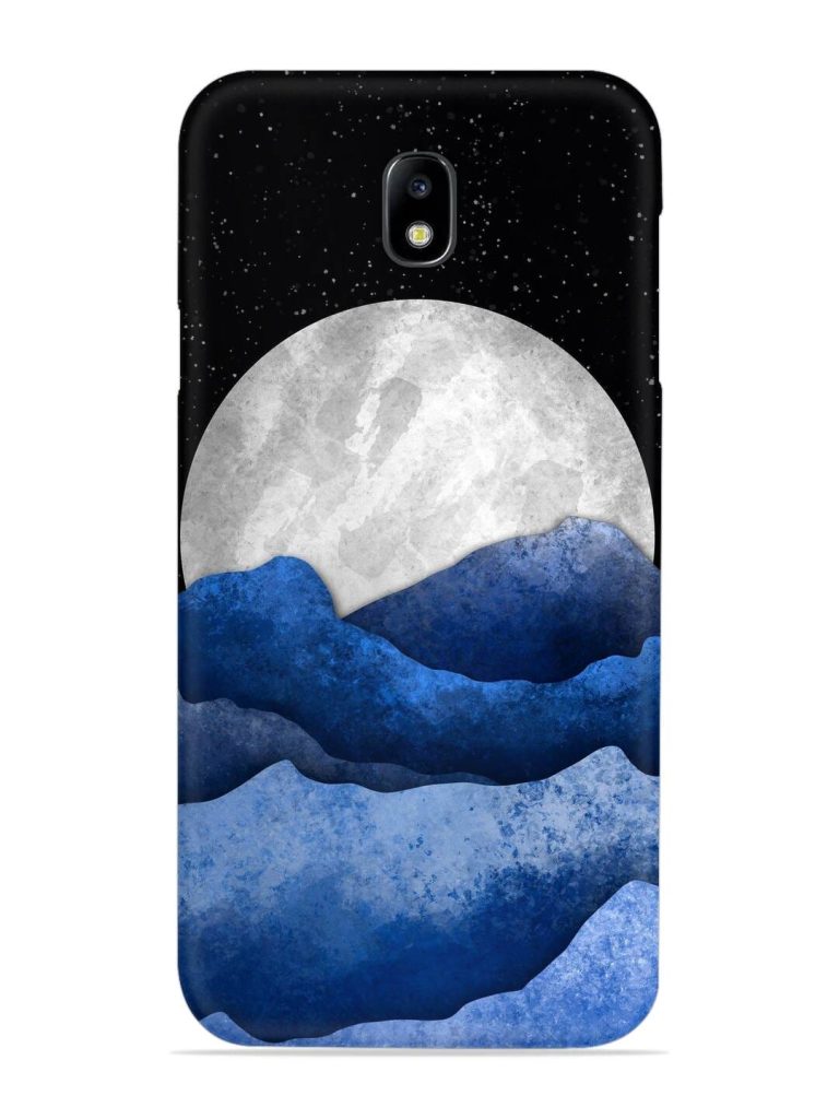 Full Moon Mountain Vector Snap Case for Samsung Galaxy J7 (2017)